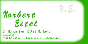 norbert eitel business card